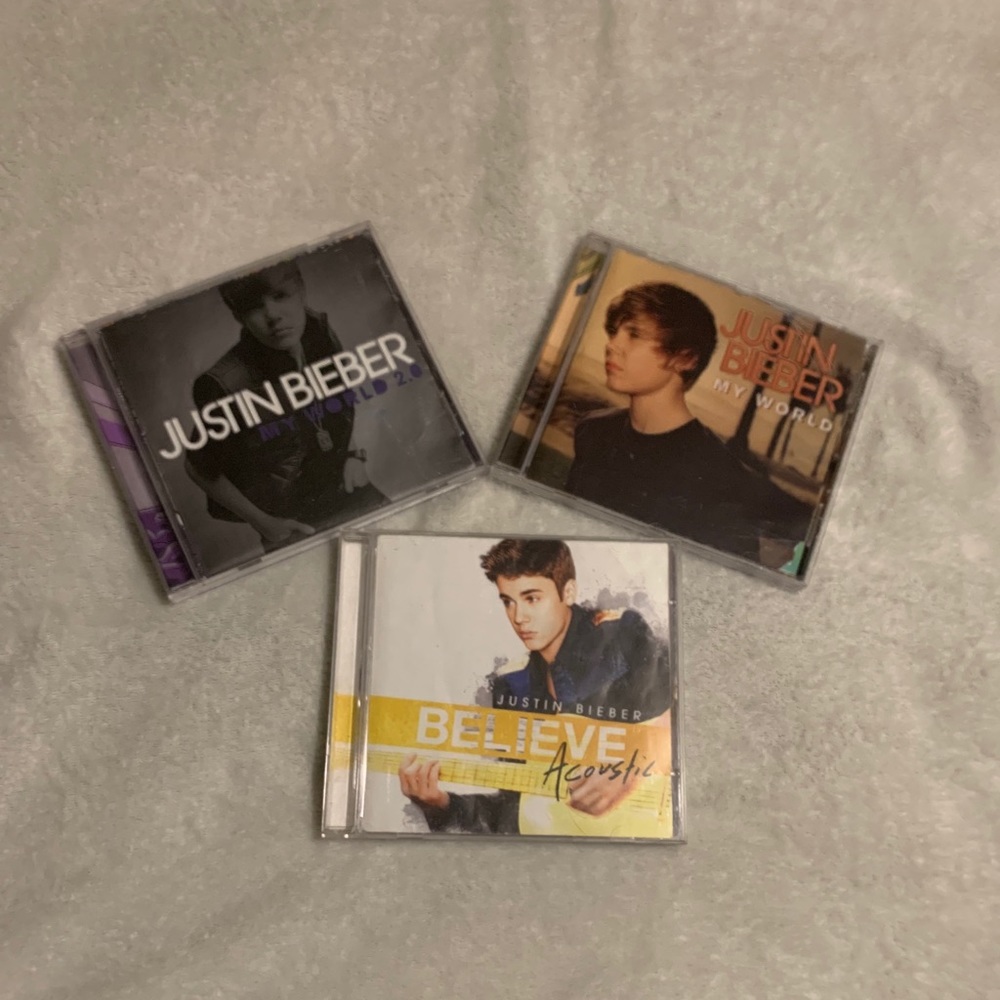 Set of Justin Bieber CDs